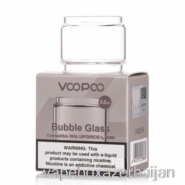 E-Juice Vape VOOPOO UFORCE-L Replacement Glass 5.5mL Bubble Glass